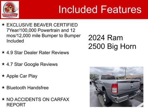 2024 RAM 2500 Big Horn Crew Cab 4x4 8' Box