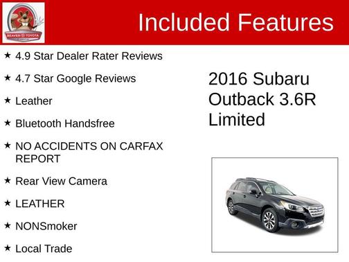 2016 Subaru Outback 3.6R Limited