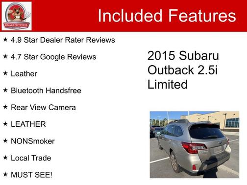 2015 Subaru Outback 2.5i Limited