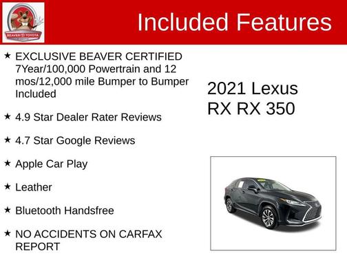 2021 Lexus RX 350 Base