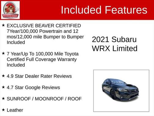 2021 Subaru WRX Limited
