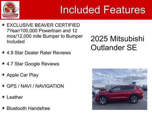 2025 Mitsubishi Outlander SE 2.5 2WD