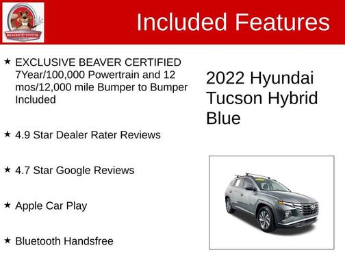 2022 Hyundai TUCSON Hybrid Blue