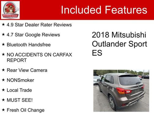 2018 Mitsubishi Outlander Sport 2.0 ES