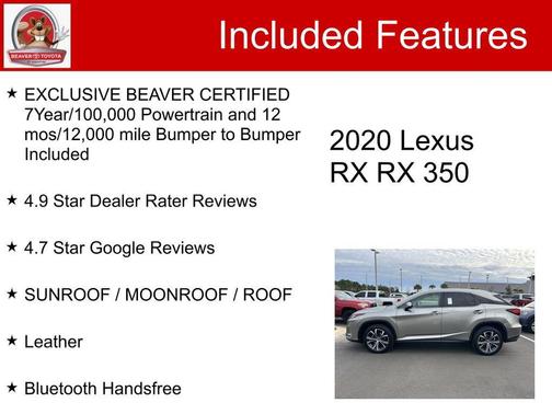 2020 Lexus RX 350 Base