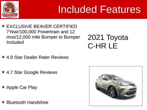 Bronze Oxide 2021 Toyota C-HR LE