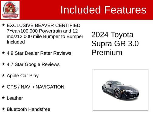 2024 Toyota Supra 3.0 Premium