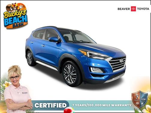 Aqua Blue 2020 Hyundai TUCSON Ultimate