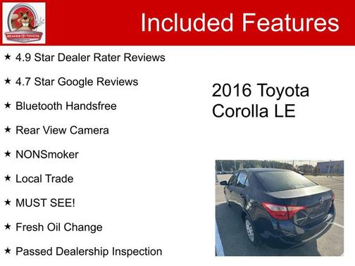 2016 Toyota Corolla LE