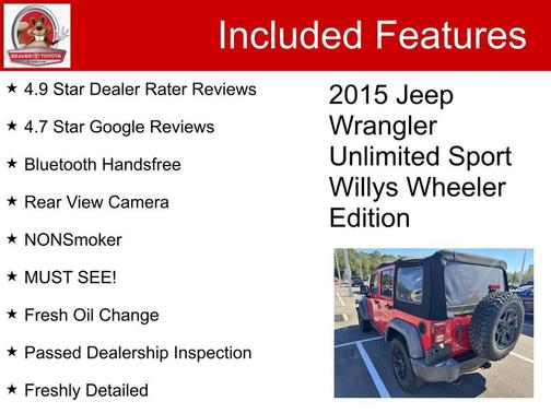 2015 Jeep Wrangler Unlimited Willys Wheeler