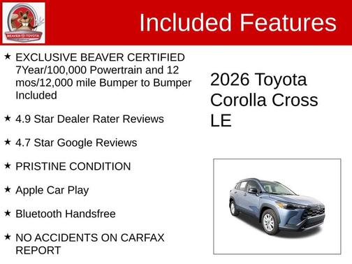 2026 Toyota Corolla Cross LE