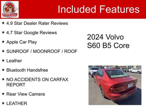 2024 Volvo S60 B5 Core Dark Theme