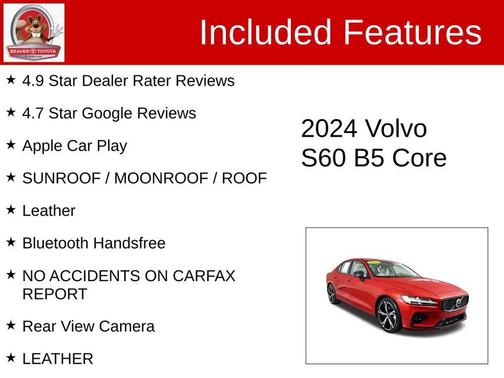 2024 Volvo S60 B5 Core Dark Theme