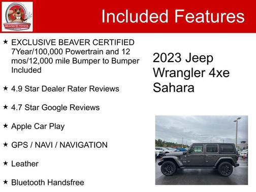 2023 Jeep Wrangler 4xe Sahara