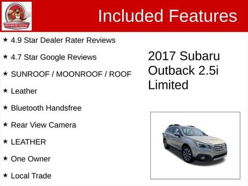 2017 Subaru Outback 2.5i Limited