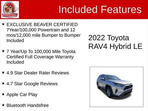 2022 Toyota RAV4 Hybrid LE
