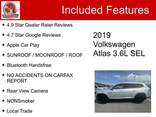 Reflex Silver Metallic 2019 Volkswagen Atlas 3.6L SEL