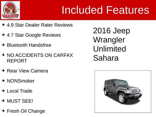 2016 Jeep Wrangler Unlimited Sahara
