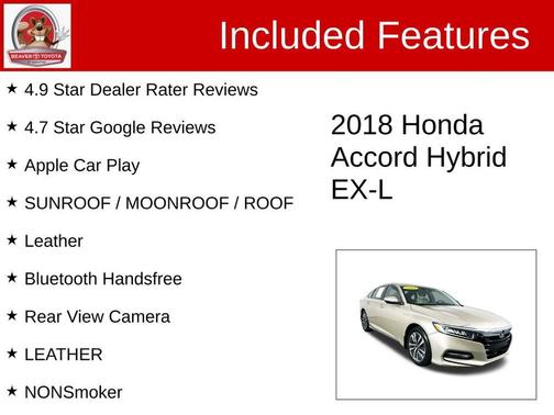 2018 Honda Accord Hybrid EX-L