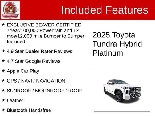 2025 Toyota Tundra Hybrid Platinum