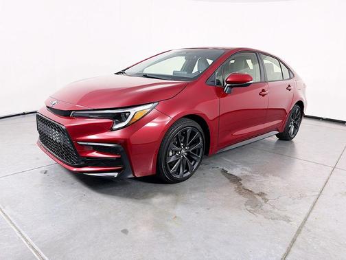 Ruby Flare Pearl 2025 Toyota Corolla Hybrid SE