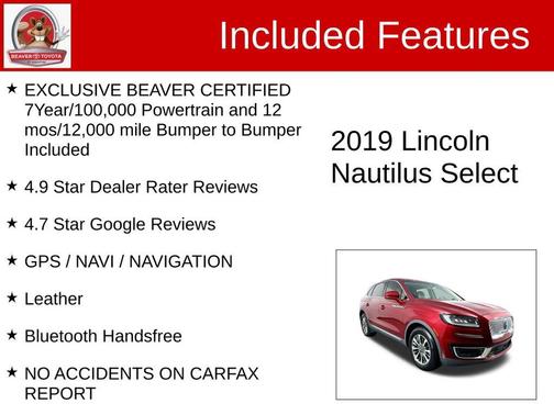 2019 Lincoln Nautilus Select