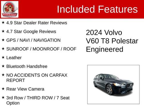 2024 Volvo V60 Recharge Plug-In Hybrid Polestar