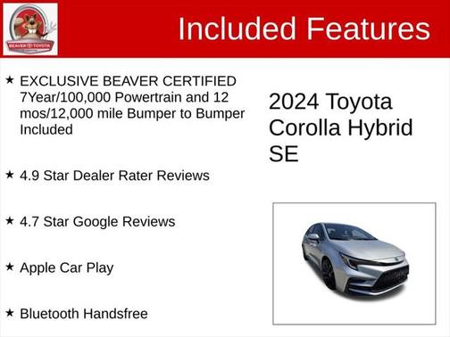 2024 Toyota Corolla Hybrid SE