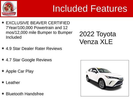 2022 Toyota Venza XLE