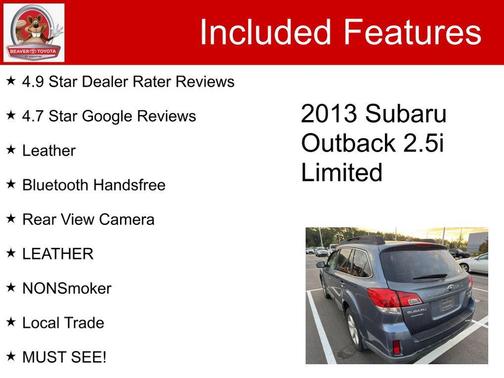 2013 Subaru Outback 2.5i Limited