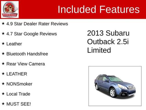 2013 Subaru Outback 2.5i Limited