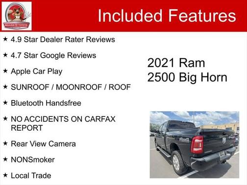 2021 RAM 2500 Big Horn Crew Cab 4x4 6'4' Box