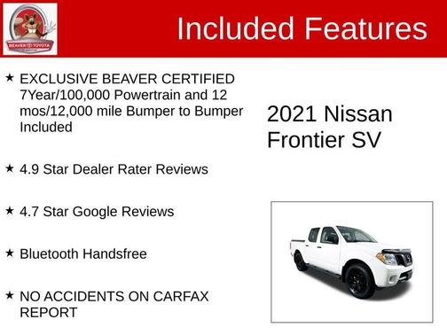 2021 Nissan Frontier SV