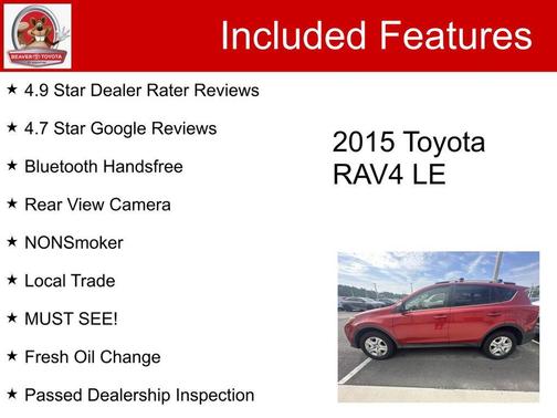 Barcelona Red Metallic 2015 Toyota RAV4 LE
