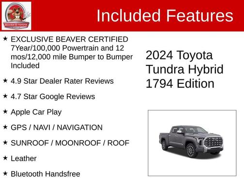Magnetic Gray Metallic 2024 Toyota Tundra Hybrid 1794 Edition