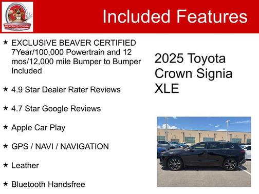 Black 2025 Toyota Crown Signia XLE