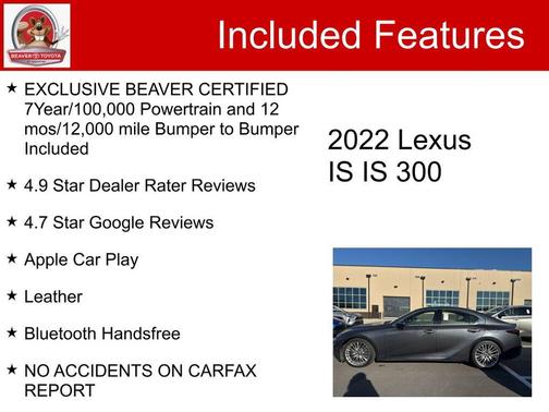 2022 Lexus IS 300 Base