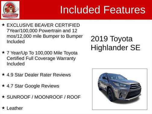 2019 Toyota Highlander SE