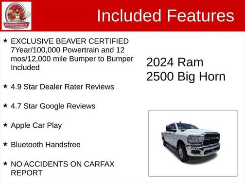 2024 RAM 2500 Big Horn Crew Cab 4x4 6'4' Box