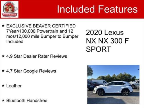 2020 Lexus NX 300 F Sport