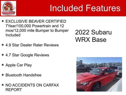 2022 Subaru WRX Base