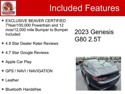 2023 Genesis G80 2.5T AWD