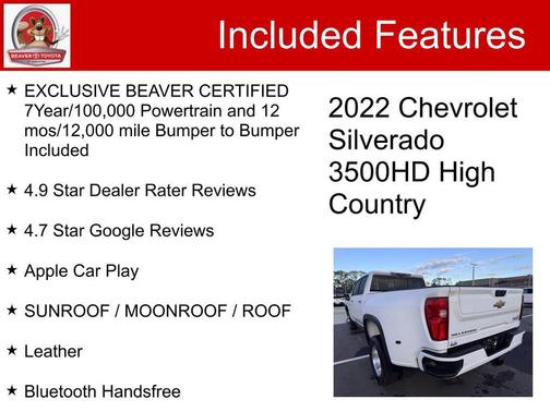2022 Chevrolet Silverado 3500 High Country