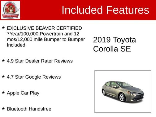 2019 Toyota Corolla SE