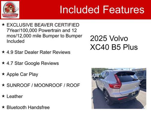 2025 Volvo XC40 B5 Plus Dark Theme