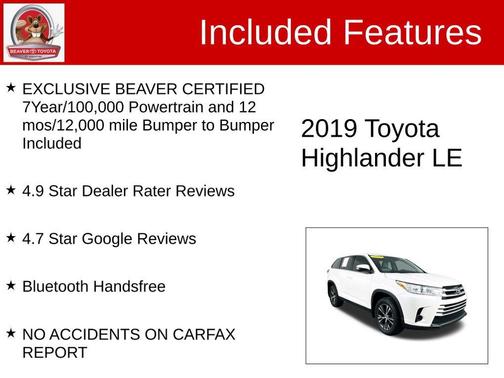 2019 Toyota Highlander LE
