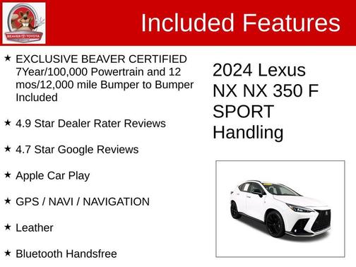 2024 Lexus NX 350 F SPORT Handling