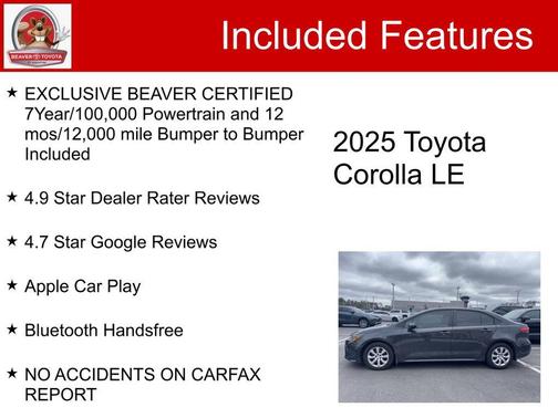 2025 Toyota Corolla LE