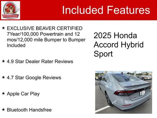 2025 Honda Accord Hybrid Base