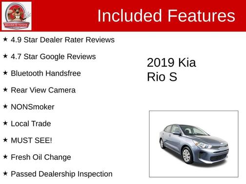 2019 Kia Rio S
